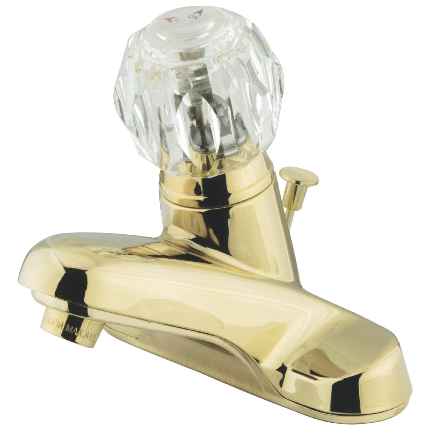 Elements of Design EB522 Single-Handle 4-Inch Centerset Bathroom Faucet, Polished Brass