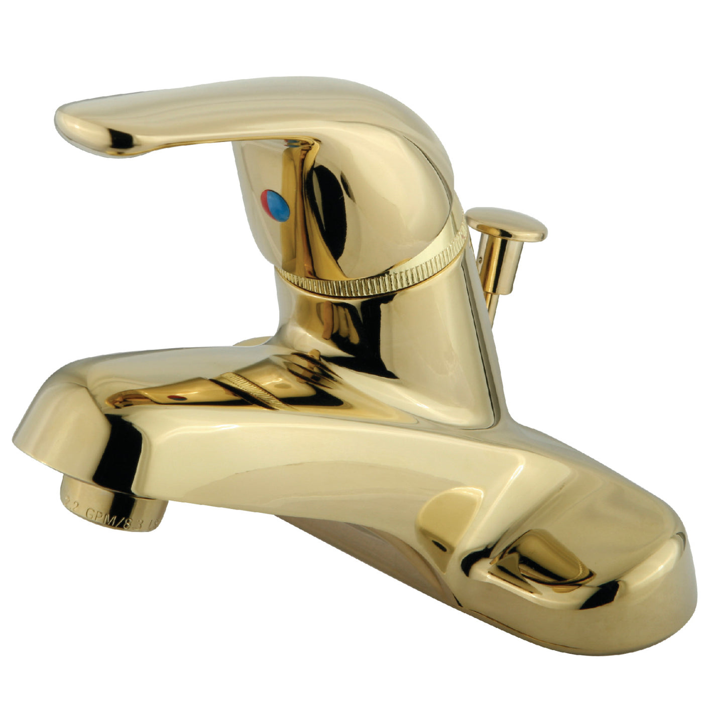 Elements of Design EB542 Single-Handle 4-Inch Centerset Bathroom Faucet, Polished Brass