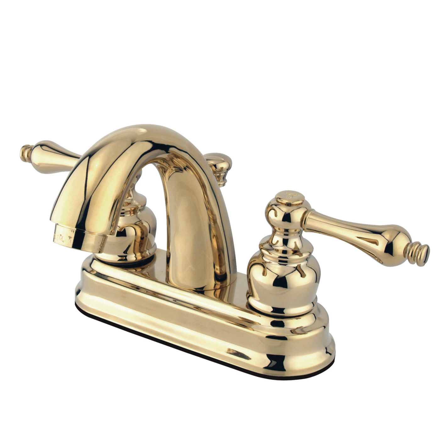 Elements of Design EB5612AL 4-Inch Centerset Bathroom Faucet, Polished Brass