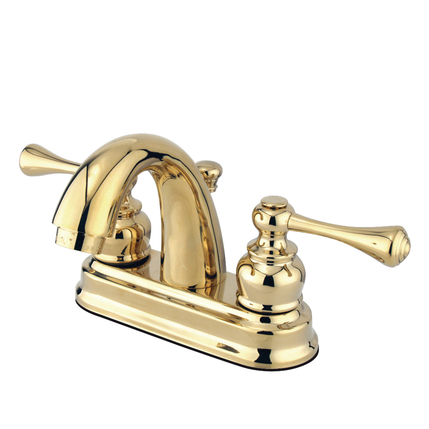 Elements of Design EB5612BL 4-Inch Centerset Bathroom Faucet, Polished Brass