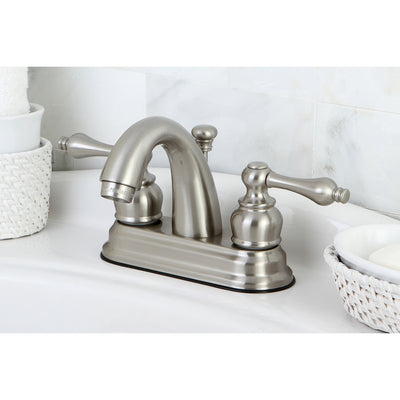 Elements of Design EB5618AL 4-Inch Centerset Bathroom Faucet, Brushed Nickel