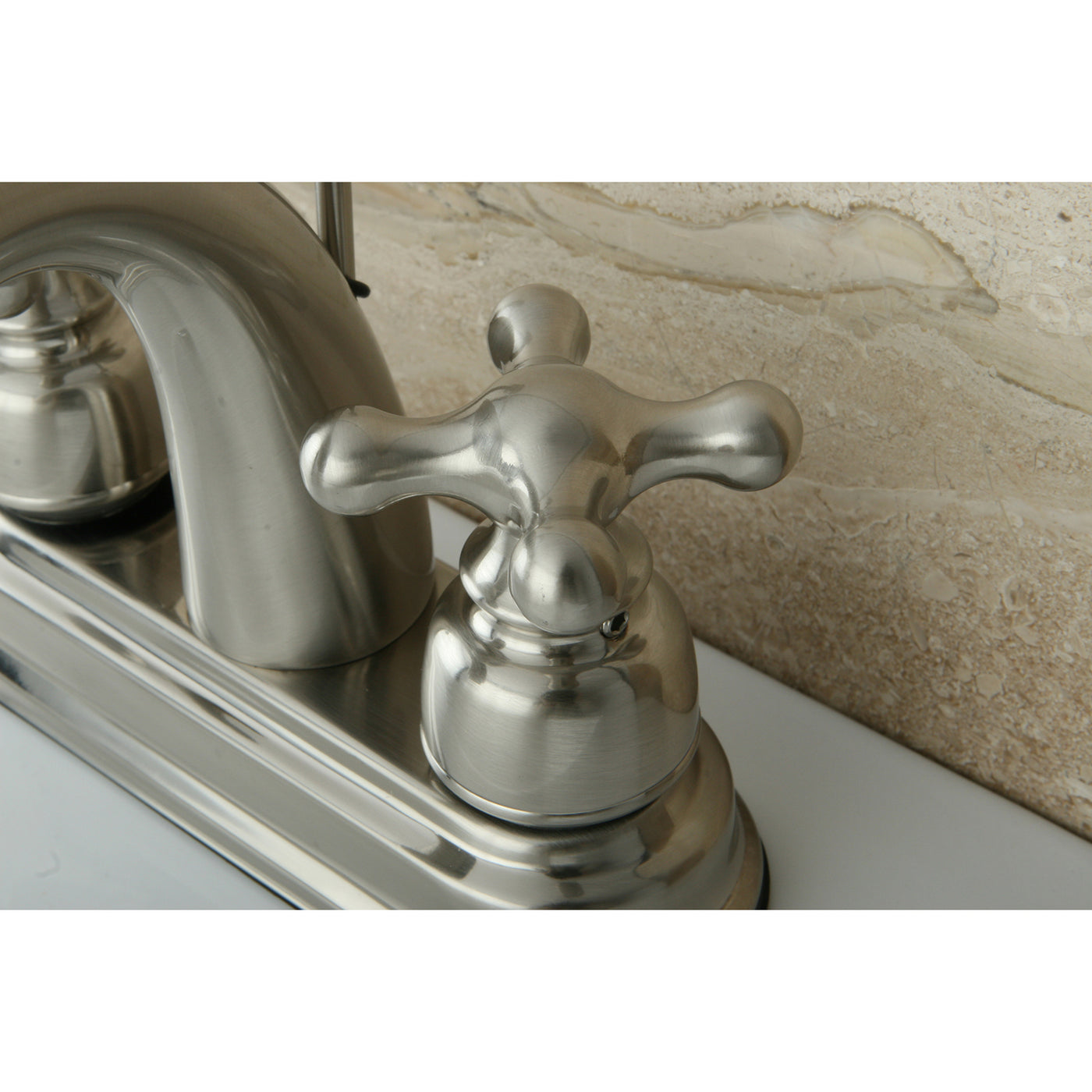 Elements of Design EB5618AX 4-Inch Centerset Bathroom Faucet, Brushed Nickel