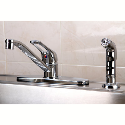 Elements of Design EB562SP Single-Handle Centerset Kitchen Faucet, Polished Chrome
