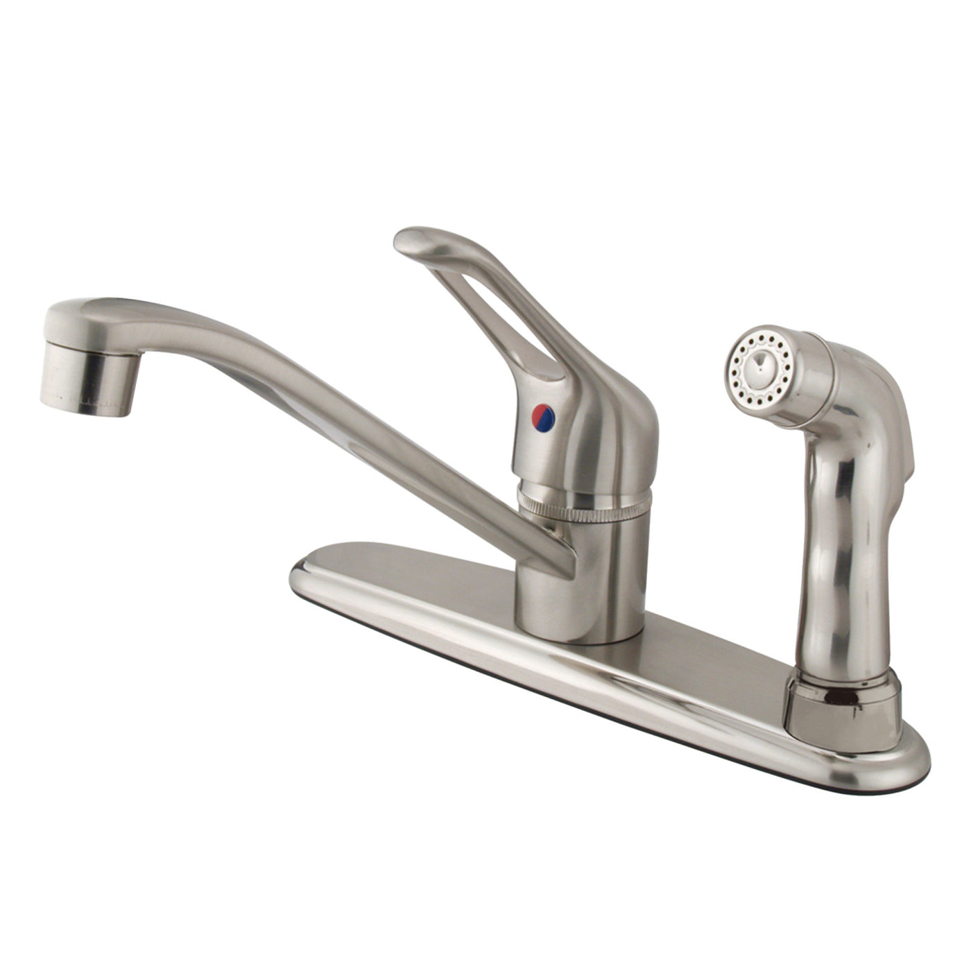 Elements of Design EB563SNSP Single-Handle Centerset Kitchen Faucet, Brushed Nickel