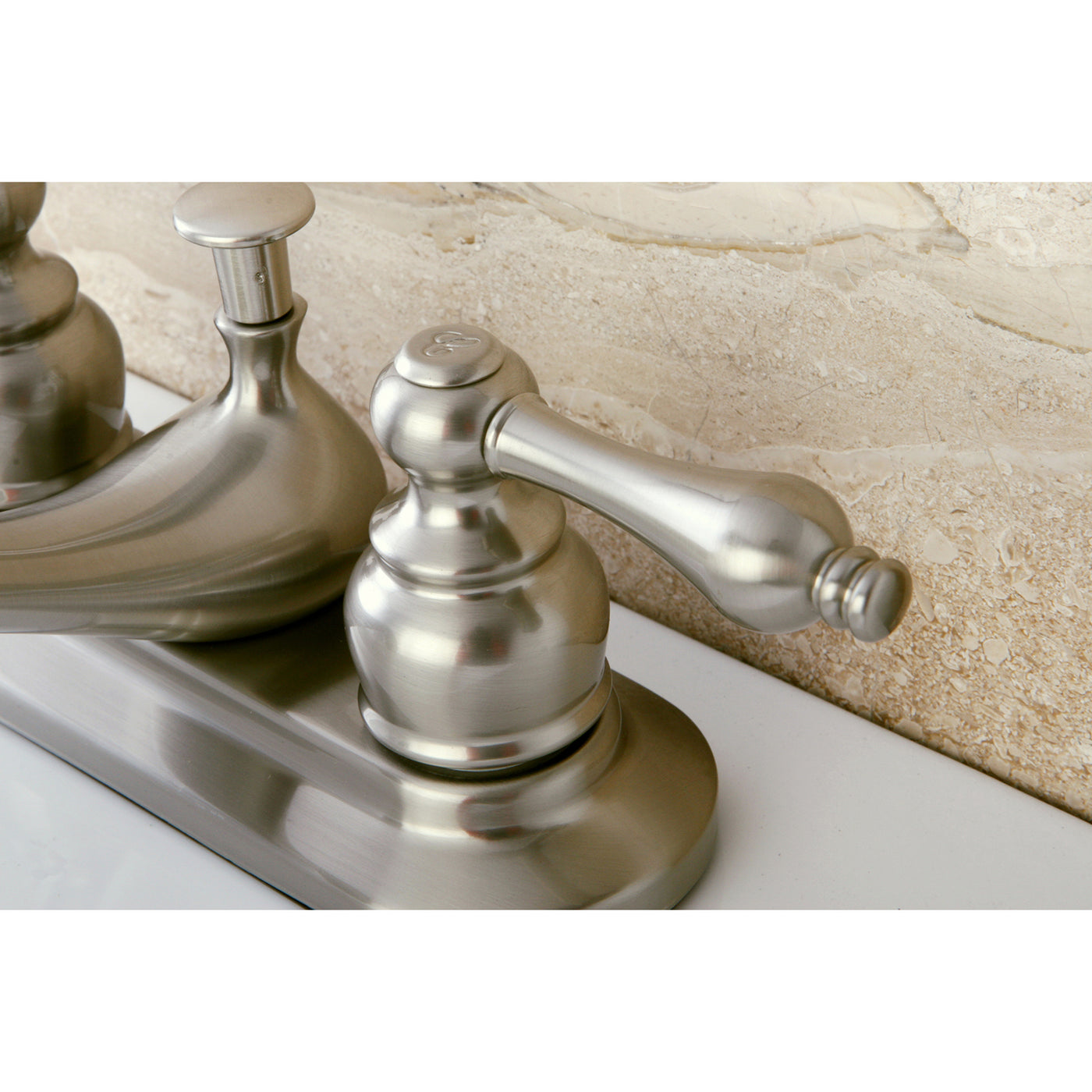 Elements of Design EB608AL 4-Inch Centerset Bathroom Faucet, Brushed Nickel
