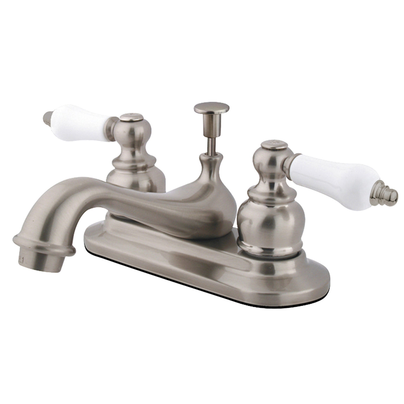 Elements of Design EB608PL 4-Inch Centerset Bathroom Faucet, Brushed Nickel
