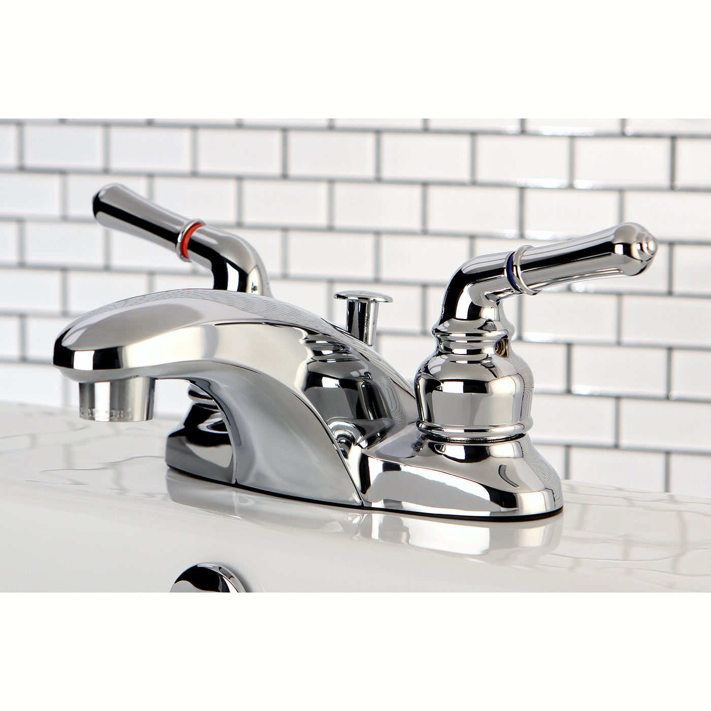 Elements of Design EB621 4-Inch Centerset Bathroom Faucet, Polished Chrome