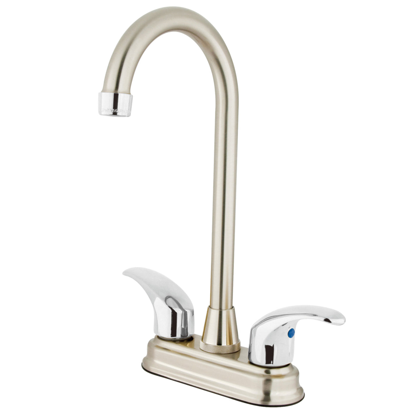 Elements of Design EB6497LL Bar Faucet, Brushed Nickel/Polished Chrome