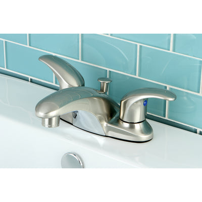 Elements of Design EB6628LL 4-Inch Centerset Bathroom Faucet, Brushed Nickel