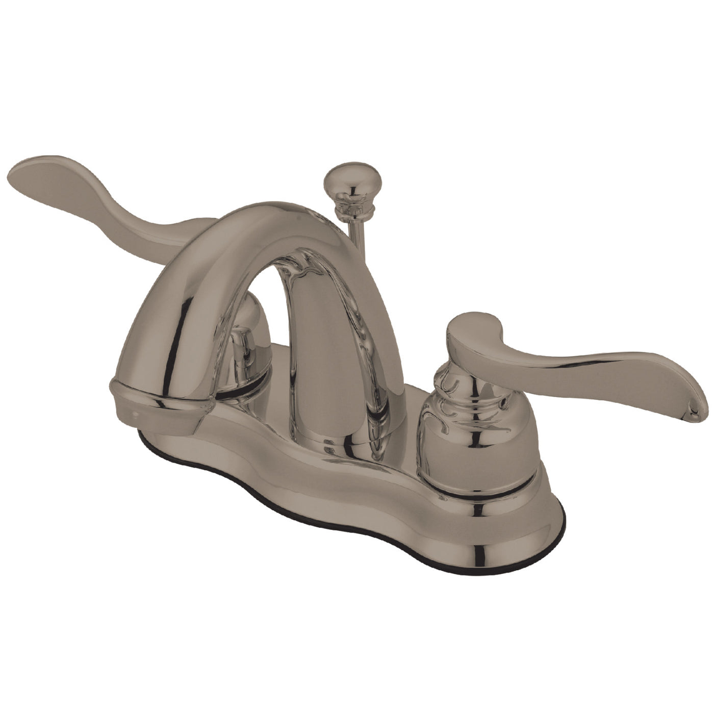 Elements of Design EB7618NFL 4-Inch Centerset Bathroom Faucet with Retail Pop-Up, Brushed Nickel