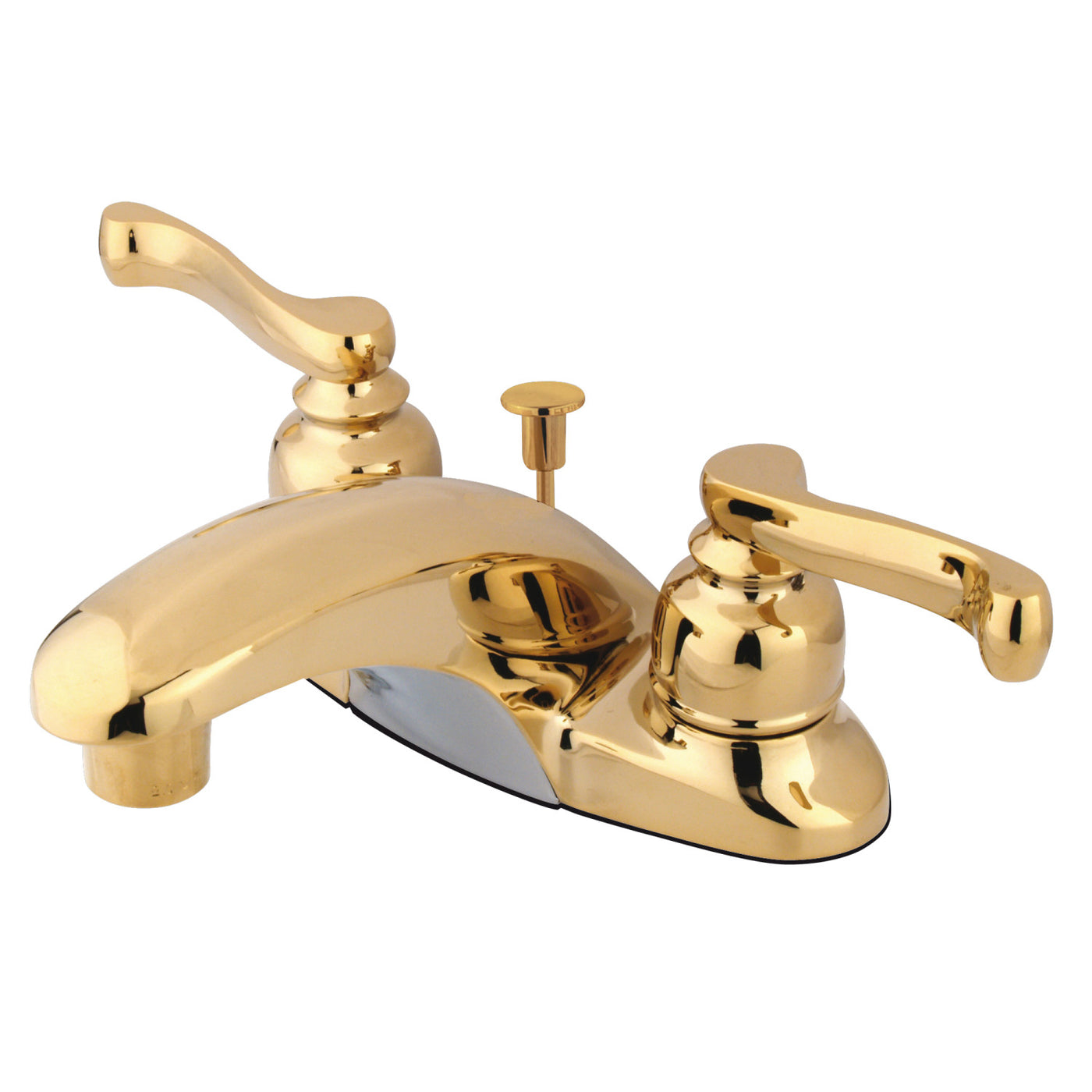 Elements of Design EB8622FL 4-Inch Centerset Bathroom Faucet, Polished Brass