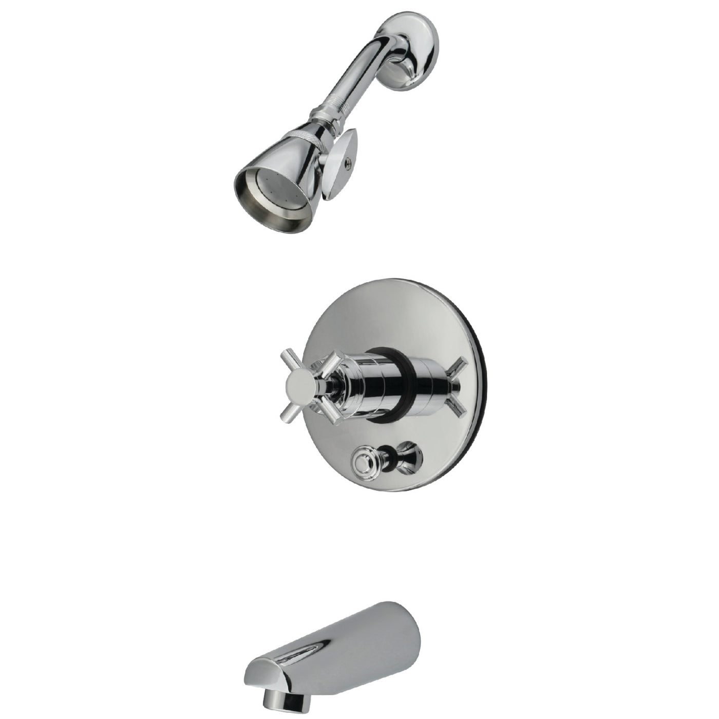 Elements of Design EB86910DX Tub and Shower Faucet with Diverter, Polished Chrome