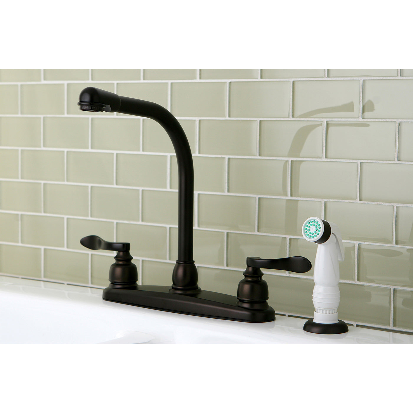 Elements of Design EB8755NFL Centerset Kitchen Faucet, Oil Rubbed Bronze