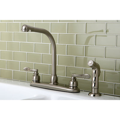 Elements of Design EB8758NFLSP Centerset Kitchen Faucet, Brushed Nickel