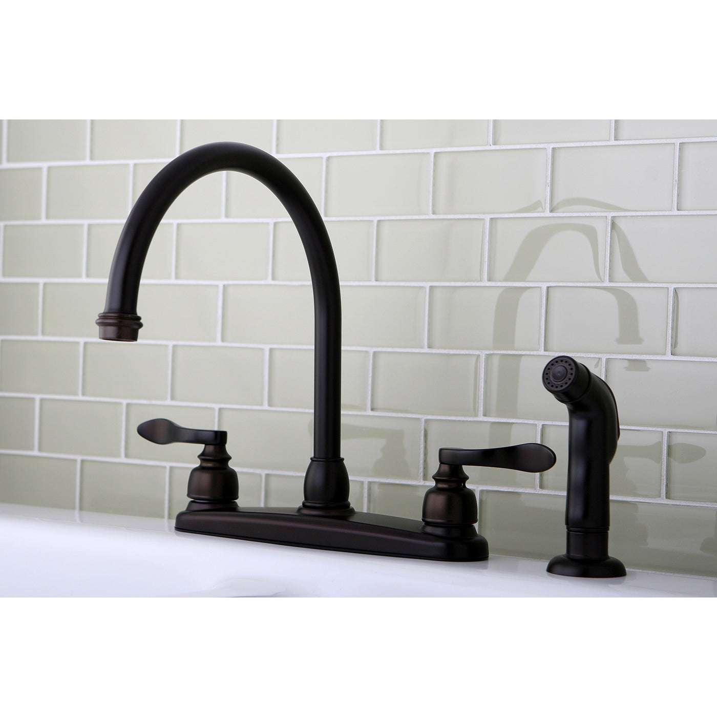Elements of Design EB8795NFLSP Centerset Kitchen Faucet, Oil Rubbed Bronze
