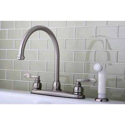 Elements of Design EB8798NFL Centerset Kitchen Faucet, Brushed Nickel