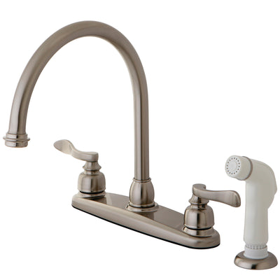 Elements of Design EB8798NFL Centerset Kitchen Faucet, Brushed Nickel