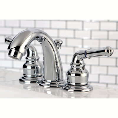 Elements of Design EB911 Widespread Bathroom Faucet with Retail Pop-Up, Polished Chrome