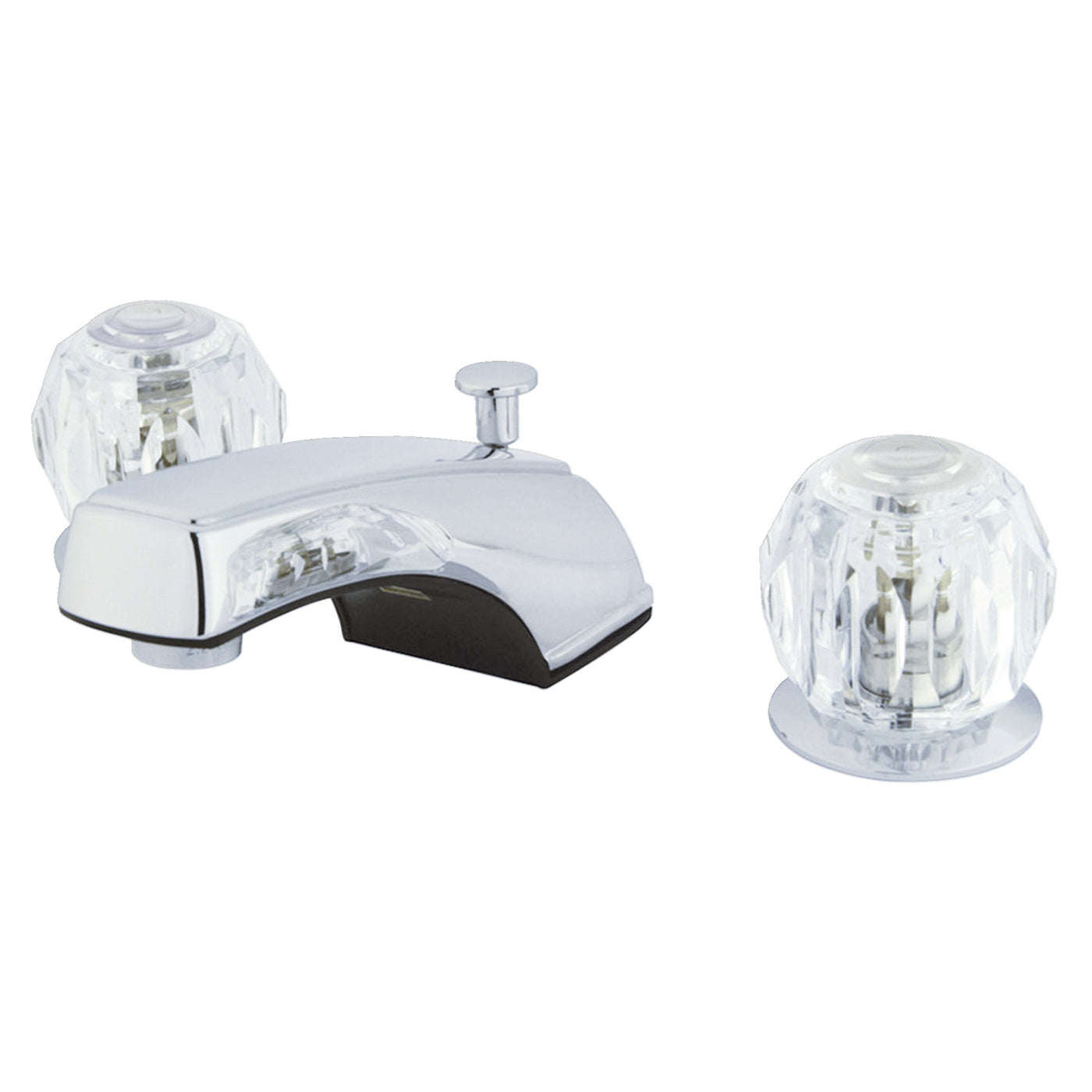 Elements of Design EB921 Widespread Bathroom Faucet with Plastic Pop-Up, Polished Chrome