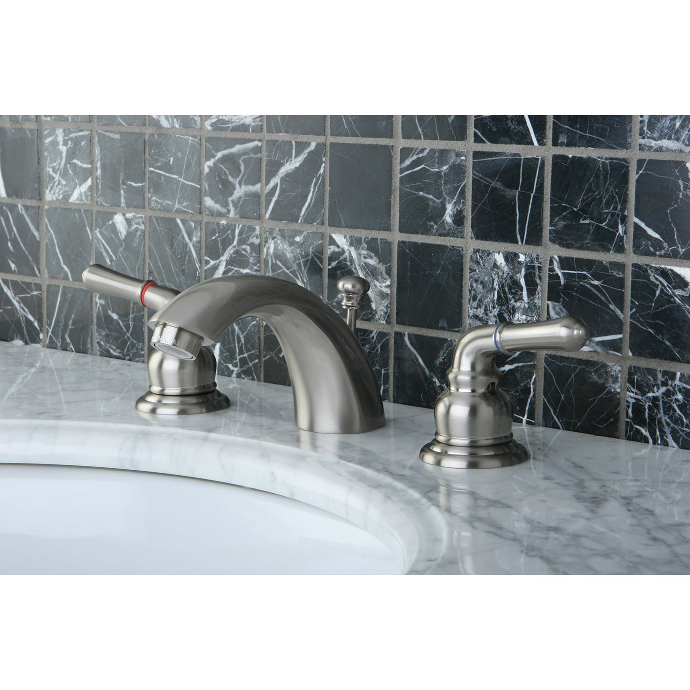 Elements of Design EB958 Mini-Widespread Bathroom Faucet, Brushed Nickel