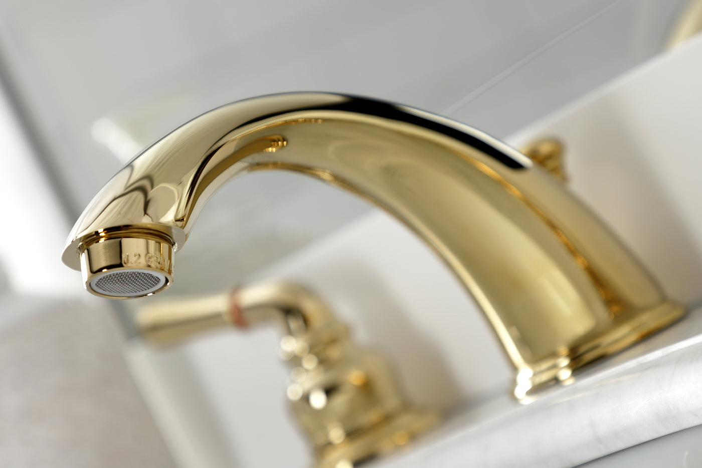Elements of Design EB962B Widespread Bathroom Faucet with Brass Pop-Up, Polished Brass