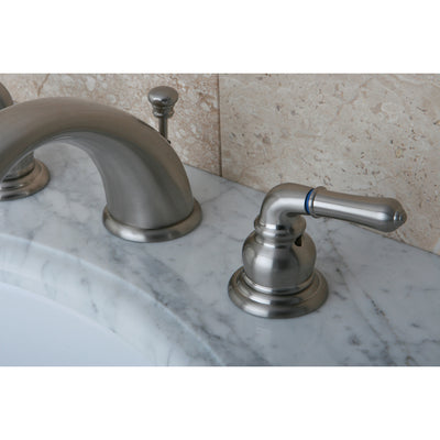 Elements of Design EB968 Widespread Bathroom Faucet with Retail Pop-Up, Brushed Nickel