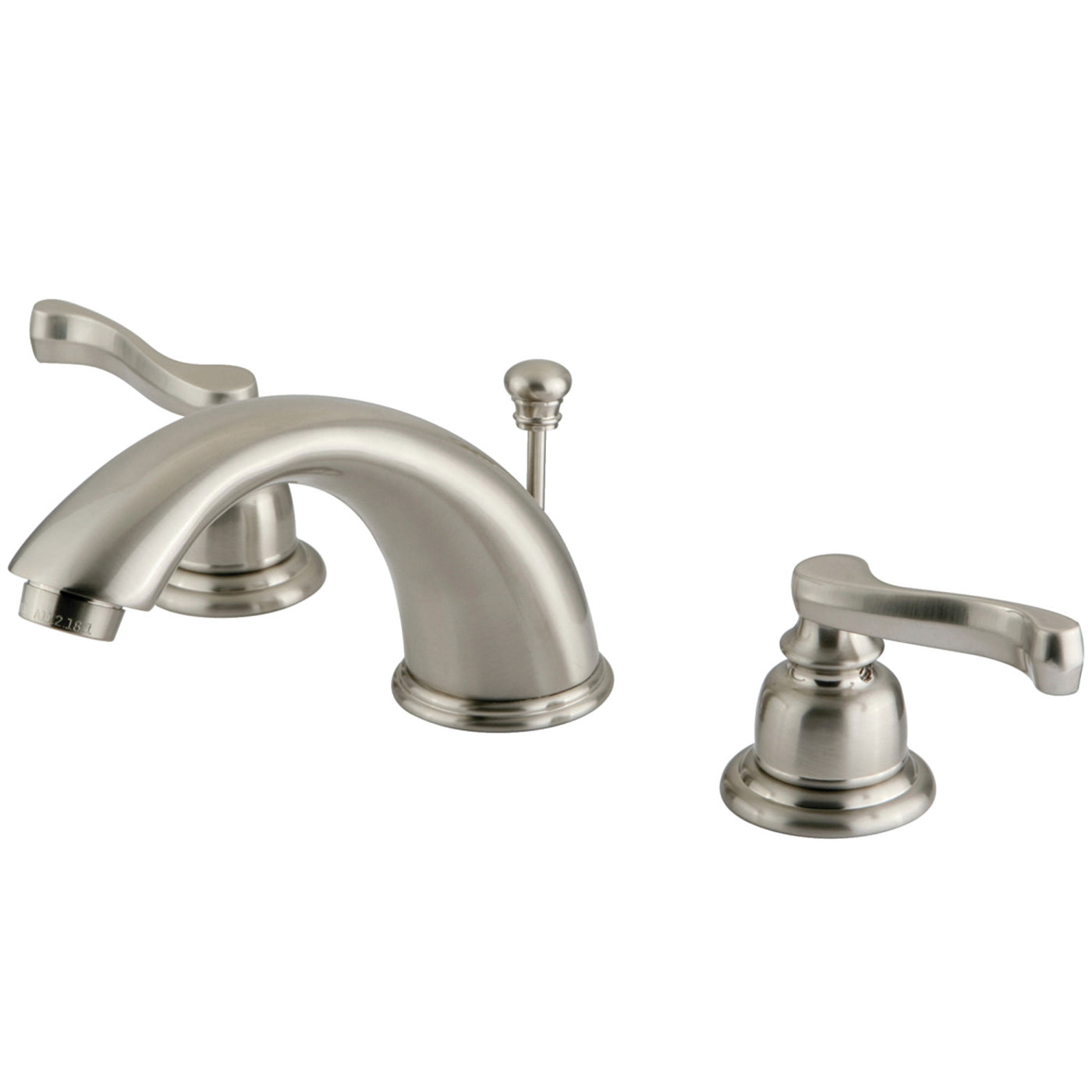Elements of Design EB968FL Widespread Bathroom Faucet with Retail Pop-Up, Brushed Nickel