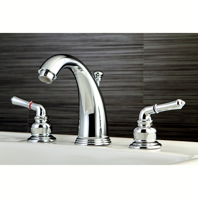 Elements of Design EB981 Widespread Bathroom Faucet with Retail Pop-Up, Polished Chrome