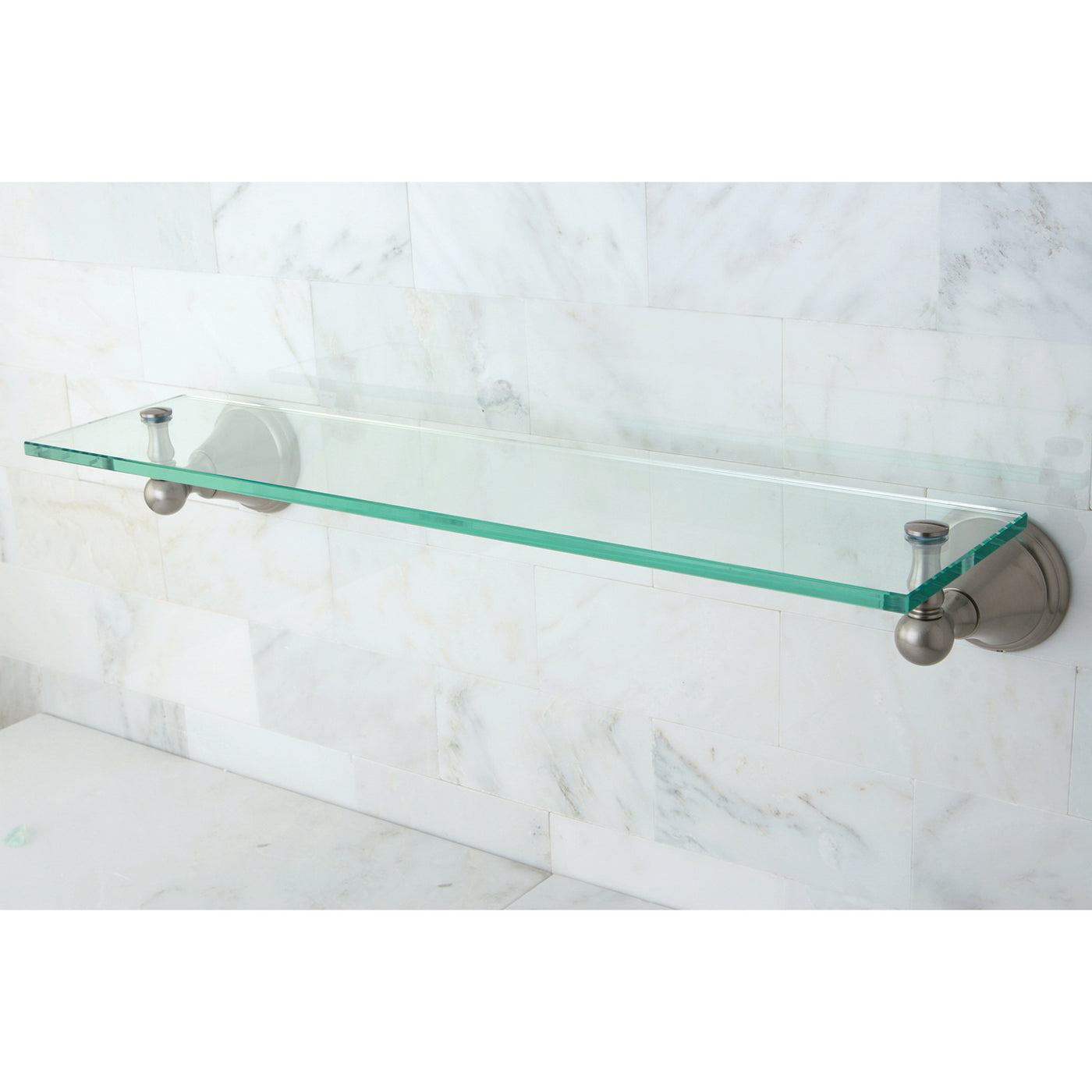 Elements of Design EBA2979SN Glass Shelf, Brushed Nickel