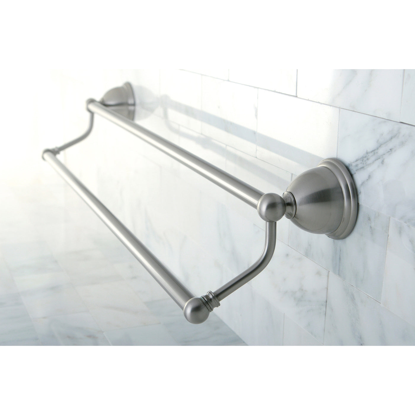 Elements of Design EBA3963SN 24-Inch Dual Towel Bar, Brushed Nickel