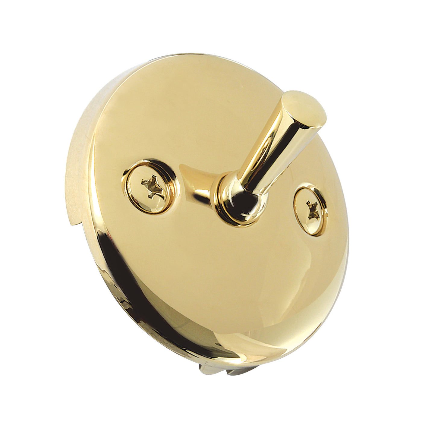 Elements of Design EDTL102 Round Overflow Plate with Trip Lever, Polished Brass