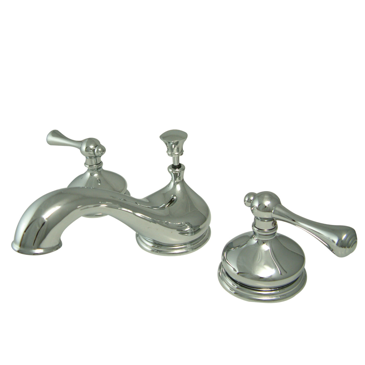 Elements of Design ES1161BL Widespread Bathroom Faucet with Brass Pop-Up, Polished Chrome