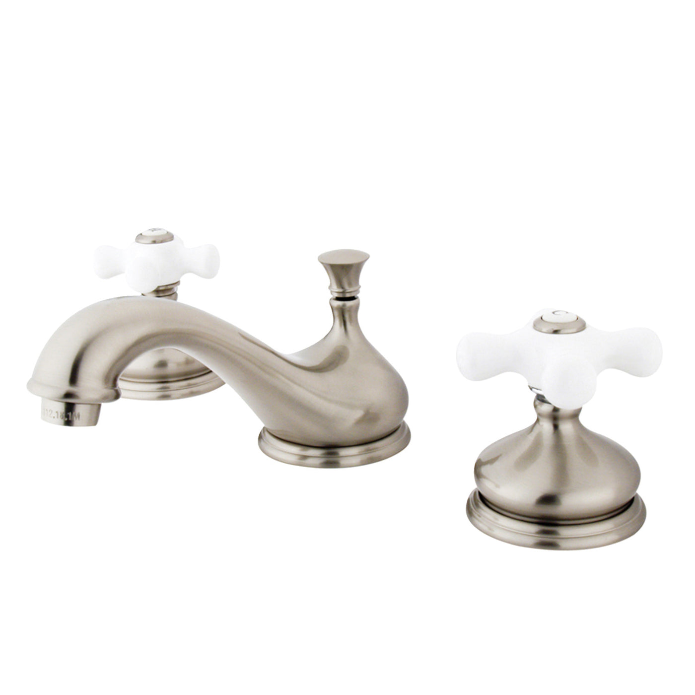 Elements of Design ES1168PX Widespread Bathroom Faucet with Brass Pop-Up, Brushed Nickel