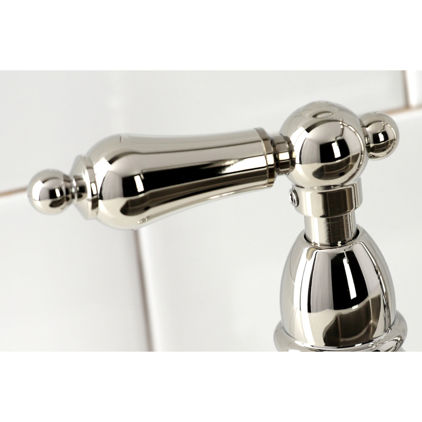 Elements of Design ES1276ALBS Bridge Kitchen Faucet with Brass Sprayer, Polished Nickel