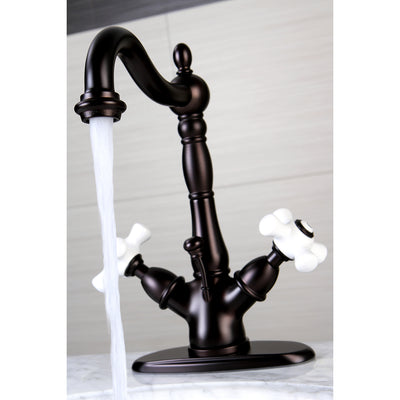 Elements of Design ES1435PX Two-Handle Bathroom Faucet with Brass Pop-Up, Oil Rubbed Bronze