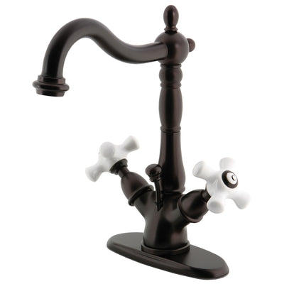 Elements of Design ES1435PX Two-Handle Bathroom Faucet with Brass Pop-Up, Oil Rubbed Bronze