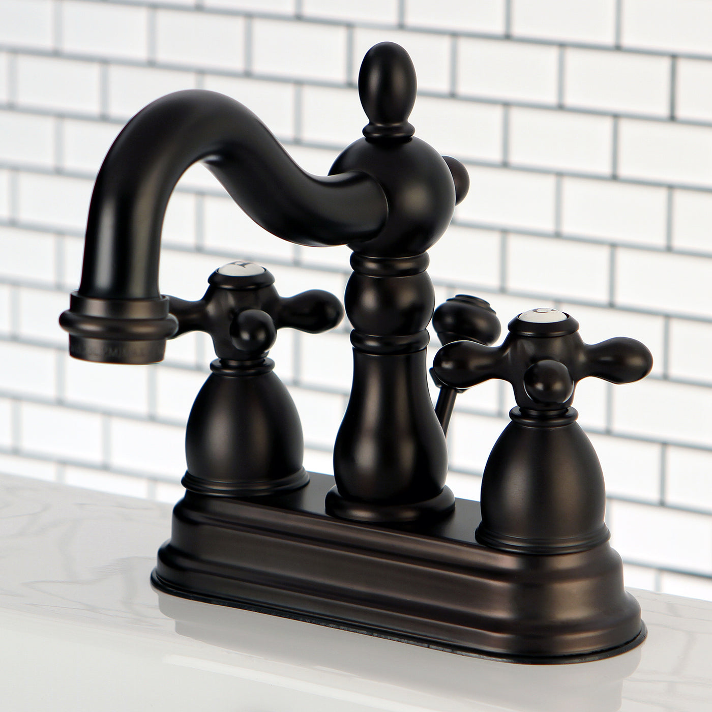 Elements of Design ES1605AX 4-Inch Centerset Bathroom Faucet, Oil Rubbed Bronze