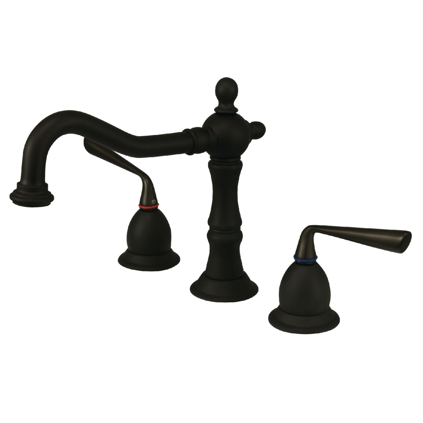 Elements of Design ES1975ZL Widespread Bathroom Faucet with Brass Pop-Up, Oil Rubbed Bronze