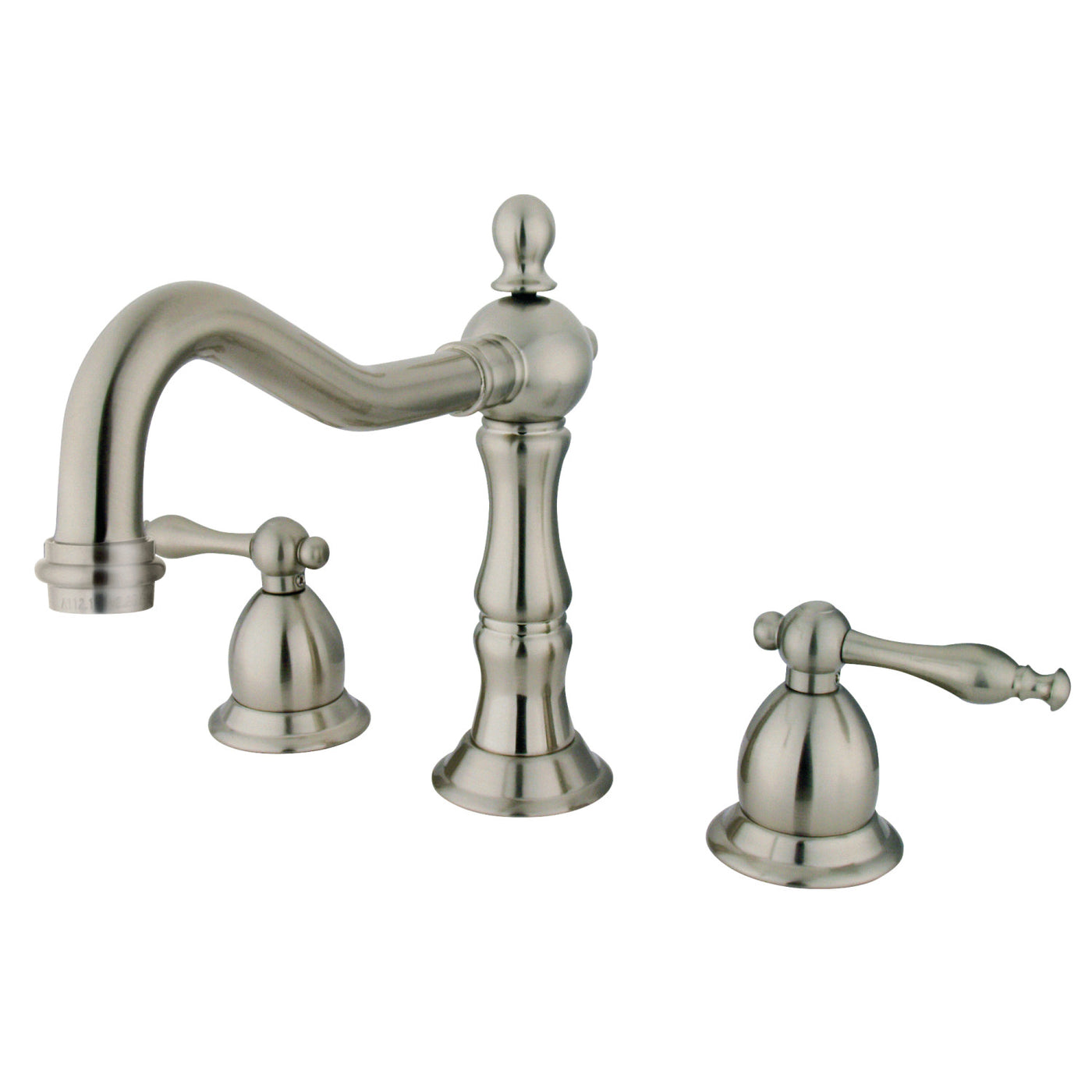 Elements of Design ES1978NL Widespread Bathroom Faucet with Brass Pop-Up, Brushed Nickel