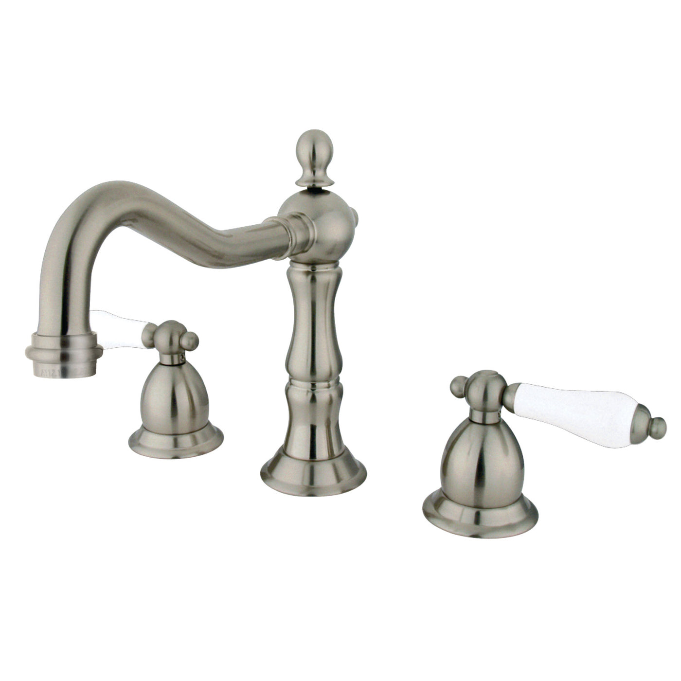 Elements of Design ES1978PL Widespread Bathroom Faucet with Brass Pop-Up, Brushed Nickel