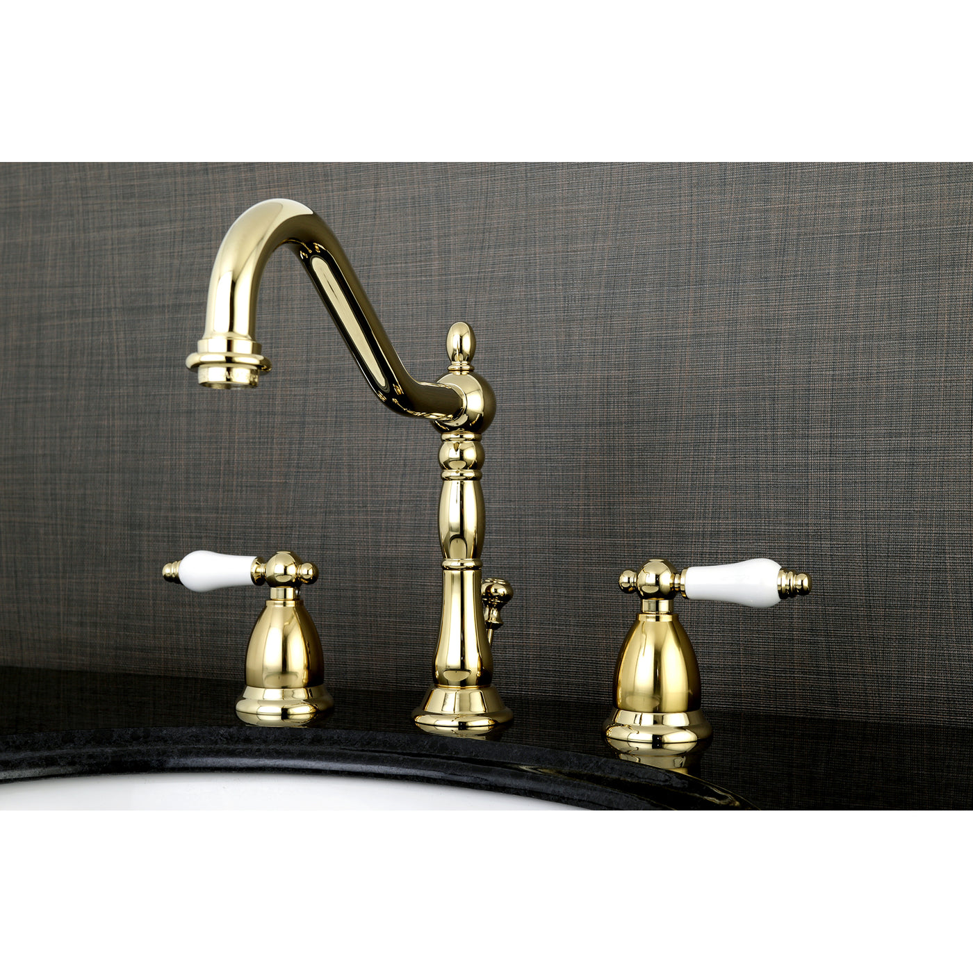 Elements of Design ES1992PL Widespread Bathroom Faucet with Brass Pop-Up, Polished Brass