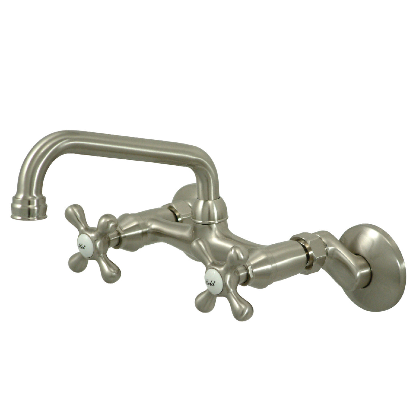 Elements of Design ES2138X Adjustable Center Wall Mount Kitchen Faucet, Brushed Nickel