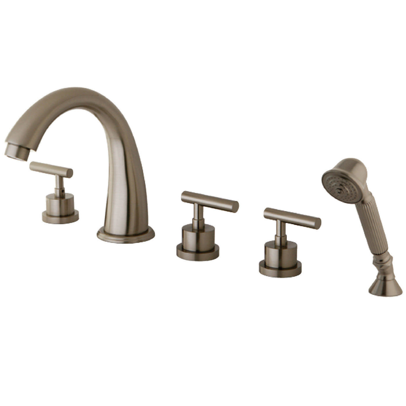 Elements of Design ES23685CML Roman Tub Faucet with Hand Shower, Brushed Nickel