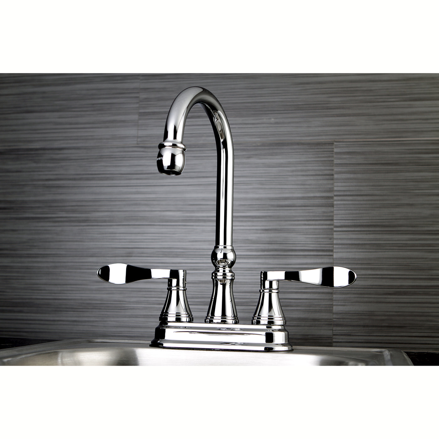 Elements of Design ES2491DFL 4-Inch Centerset Bar Faucet, Polished Chrome