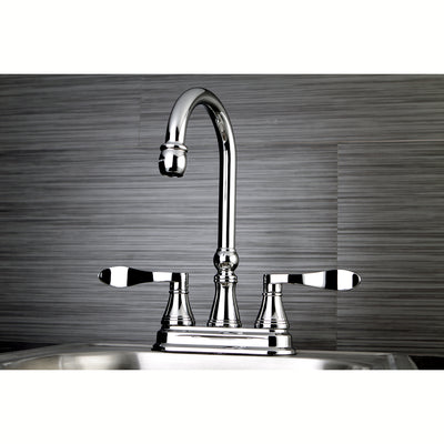 Elements of Design ES2491DFL 4-Inch Centerset Bar Faucet, Polished Chrome