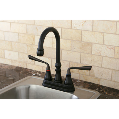 Elements of Design ES2495ZL 4-Inch Centerset Bar Faucet, Oil Rubbed Bronze