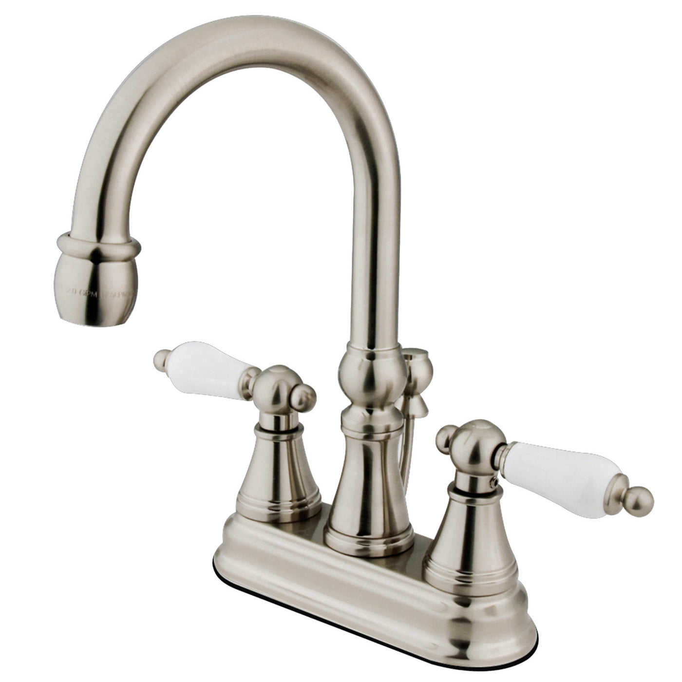 Elements of Design ES2618PL 4-Inch Centerset Bathroom Faucet, Brushed Nickel