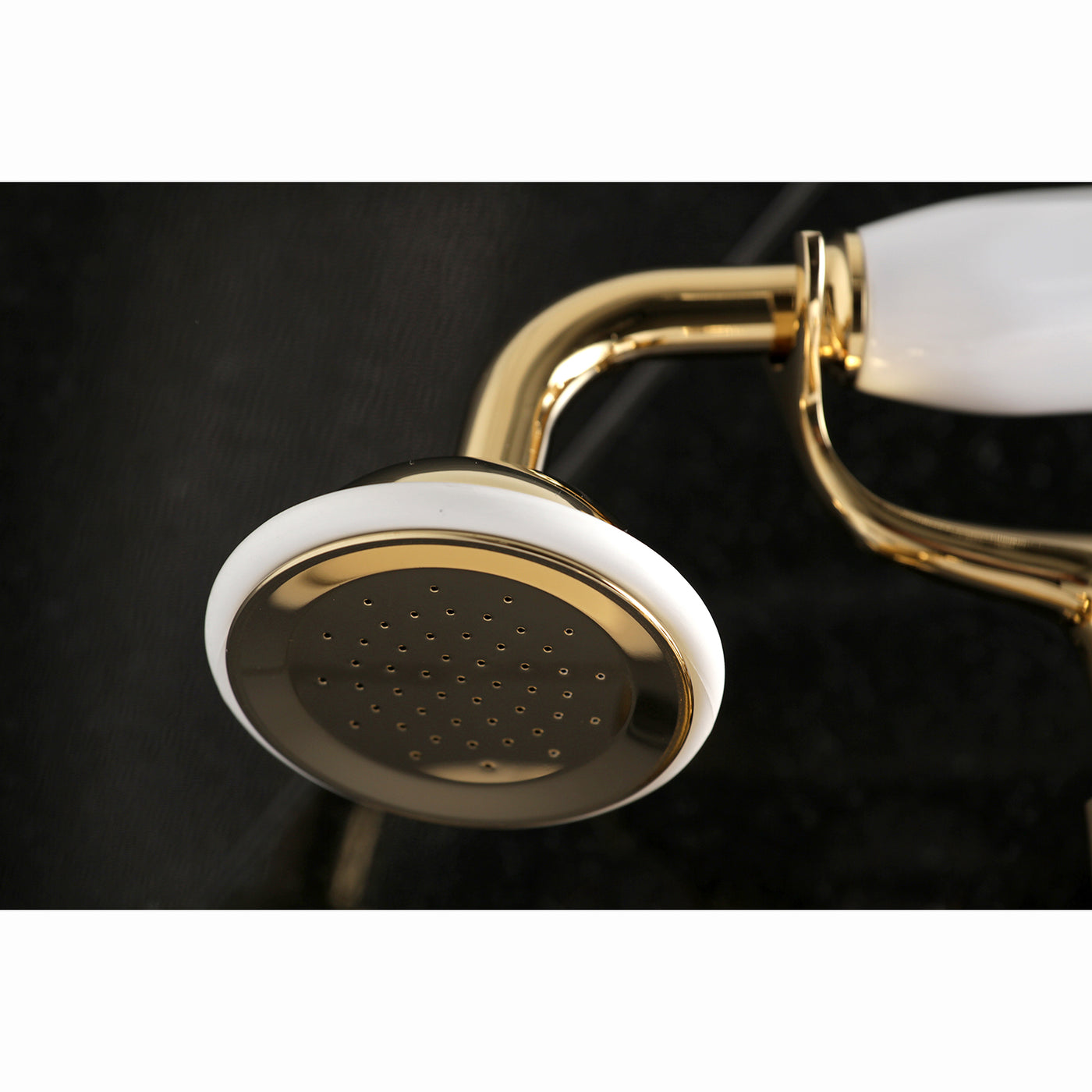 Elements of Design ES2652X Adjustable Center Tub Wall Mount Clawfoot Tub Faucet, Polished Brass