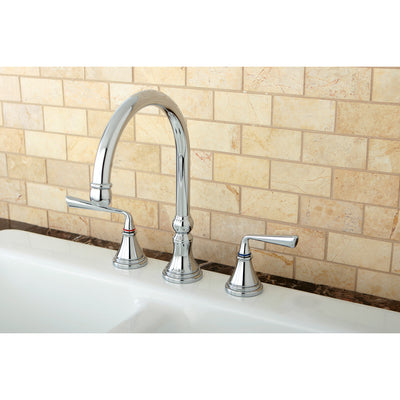 Elements of Design ES2791ZLLS Widespread Kitchen Faucet, Polished Chrome