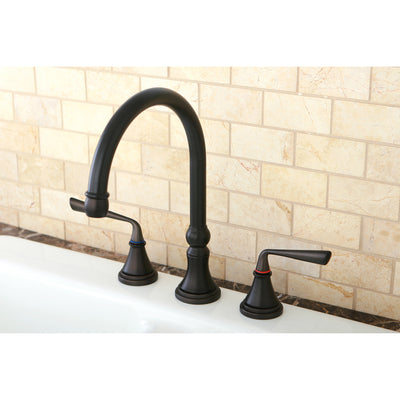 Elements of Design ES2795ZLLS Widespread Kitchen Faucet, Oil Rubbed Bronze